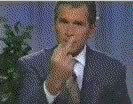 Bush and his finger