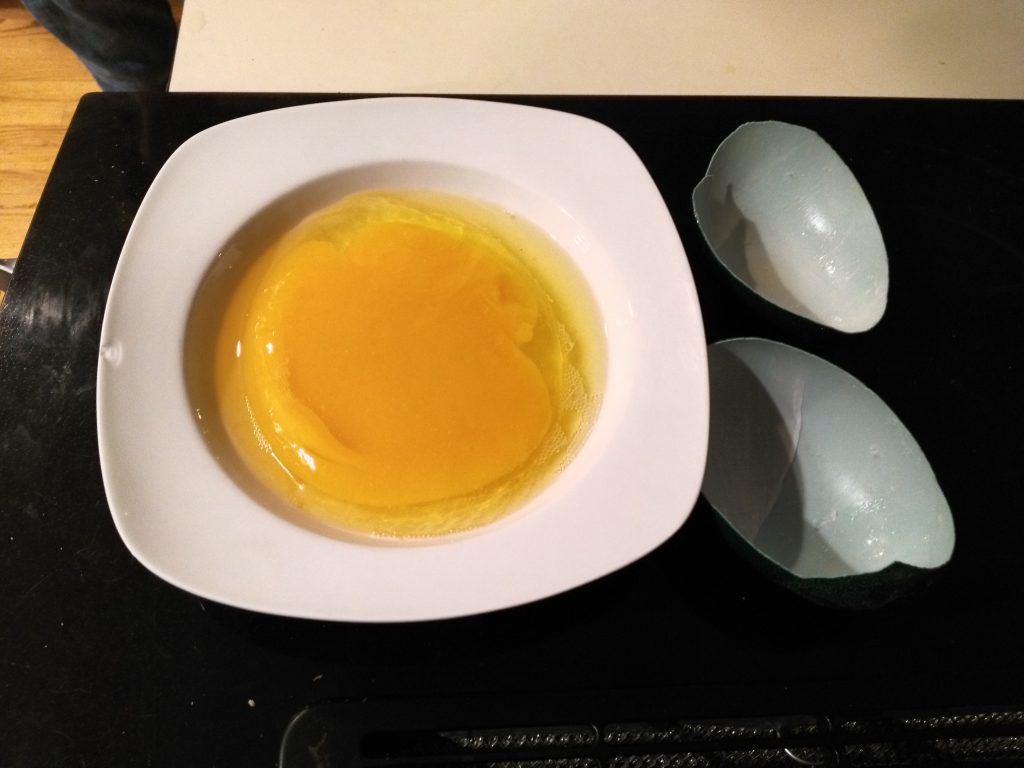 scrambled emu egg