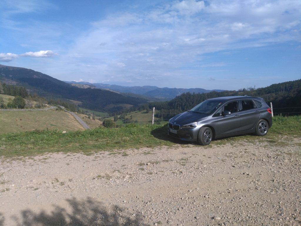 Mein Mietwagen im Schwarzwald - my rental car in the black Forest