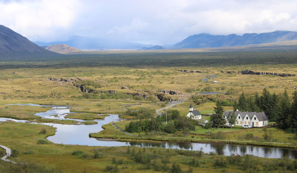 view of the historic Alþing site
